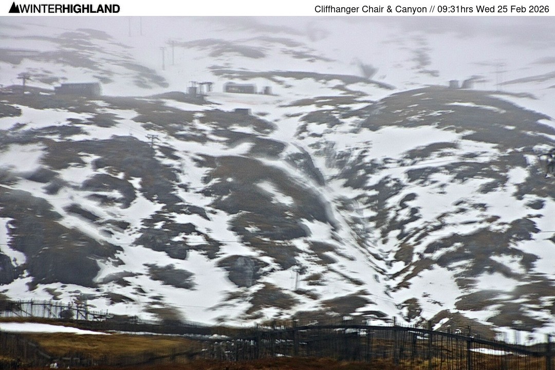 Archiv Foto Webcam Glencoe Mountain - Cliffhanger Sessellift