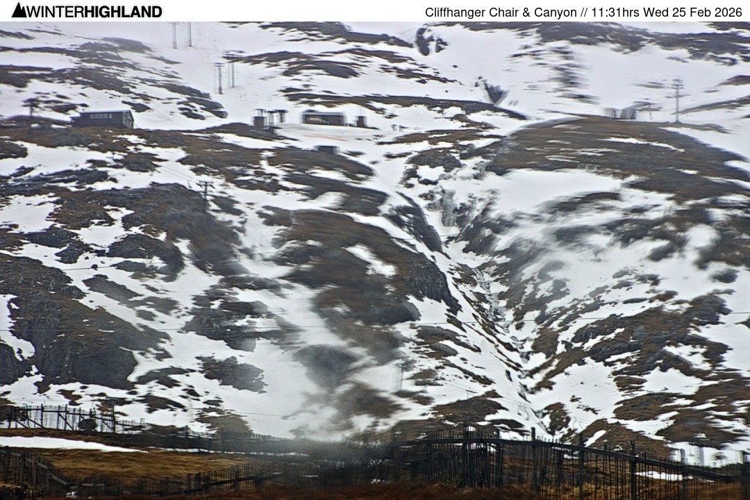 Archiv Foto Webcam Glencoe Mountain - Cliffhanger Sessellift