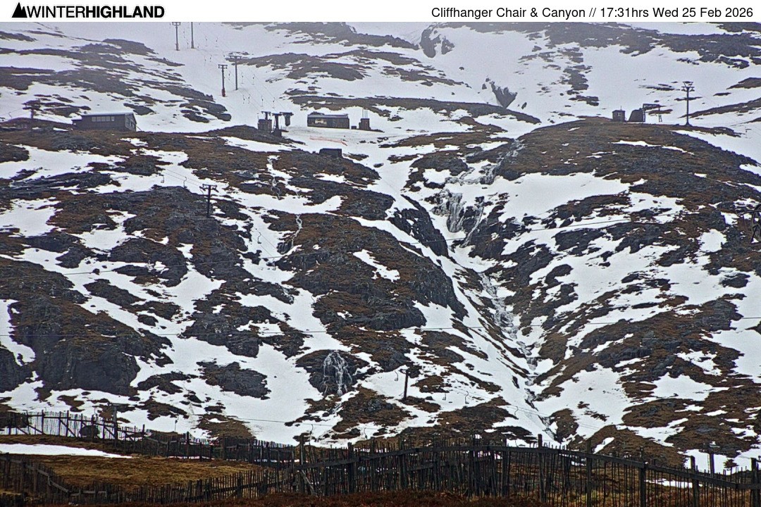 Archiv Foto Webcam Glencoe Mountain - Cliffhanger Sessellift