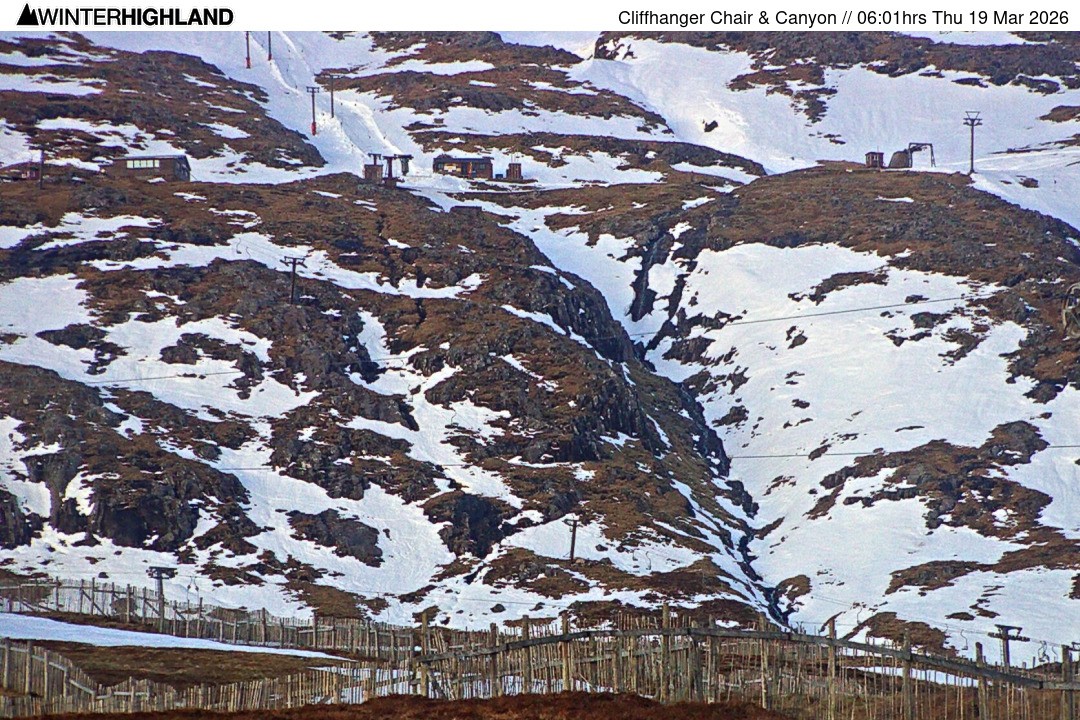 Archiv Foto Webcam Glencoe Mountain - Cliffhanger Sessellift