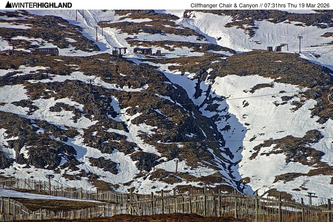 Archiv Foto Webcam Glencoe Mountain - Cliffhanger Sessellift