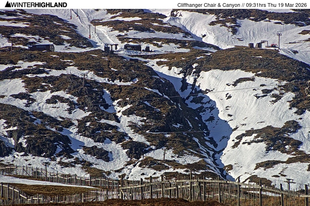 Archiv Foto Webcam Glencoe Mountain - Cliffhanger Sessellift