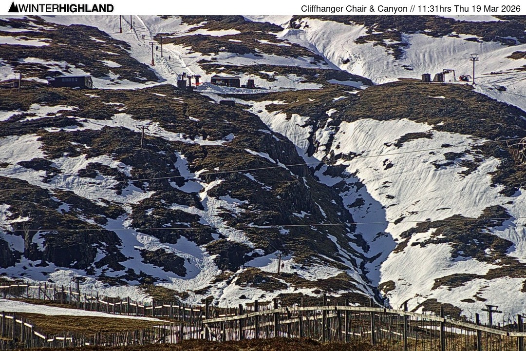 Archiv Foto Webcam Glencoe Mountain - Cliffhanger Sessellift