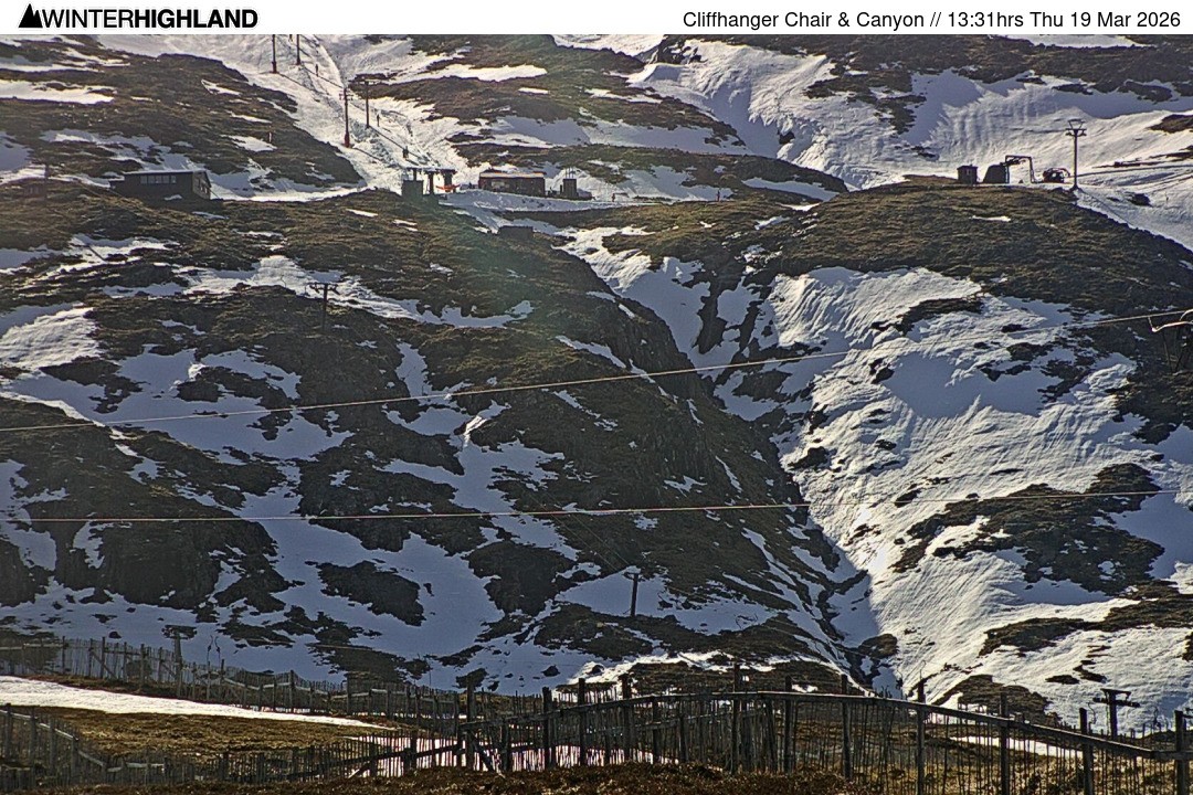 Archiv Foto Webcam Glencoe Mountain - Cliffhanger Sessellift