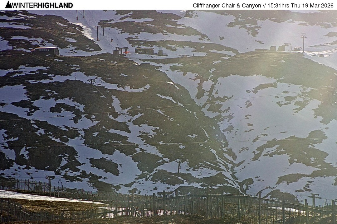 Archiv Foto Webcam Glencoe Mountain - Cliffhanger Sessellift