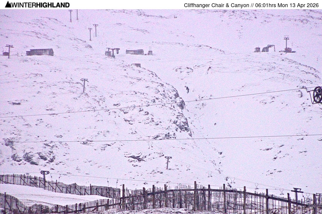 Archiv Foto Webcam Glencoe Mountain - Cliffhanger Sessellift