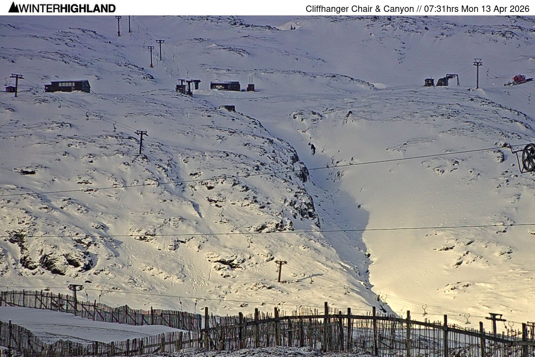 Archiv Foto Webcam Glencoe Mountain - Cliffhanger Sessellift