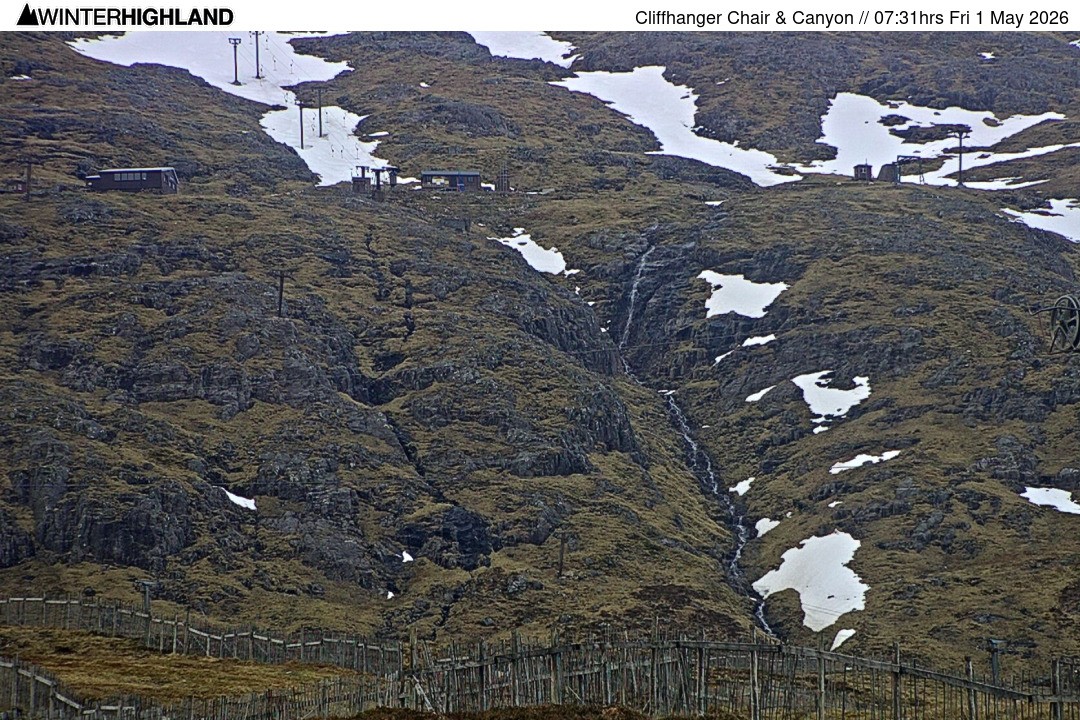 Archived image Webcam Glencoe Mountain - Cliffhanger Chairlift