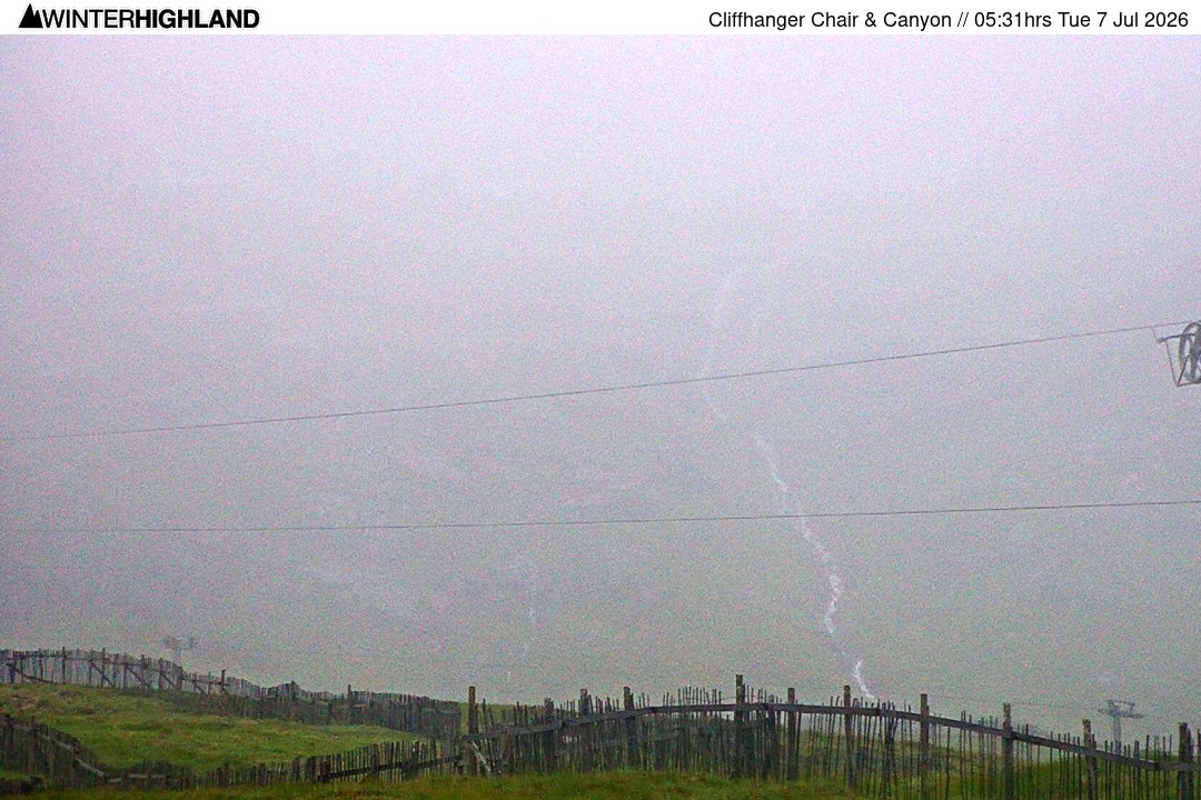 Archiv Foto Webcam Glencoe Mountain - Cliffhanger Sessellift