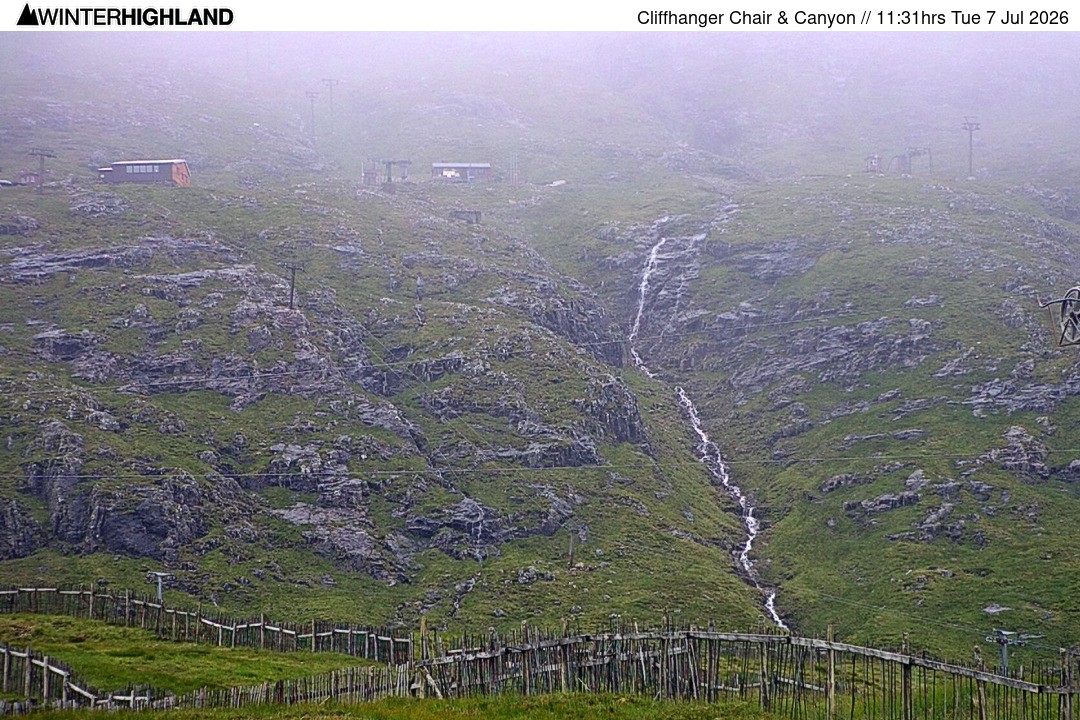 Archiv Foto Webcam Glencoe Mountain - Cliffhanger Sessellift
