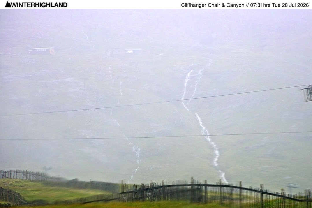 Archiv Foto Webcam Glencoe Mountain - Cliffhanger Sessellift