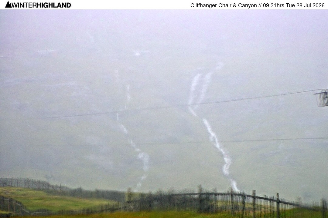 Archiv Foto Webcam Glencoe Mountain - Cliffhanger Sessellift