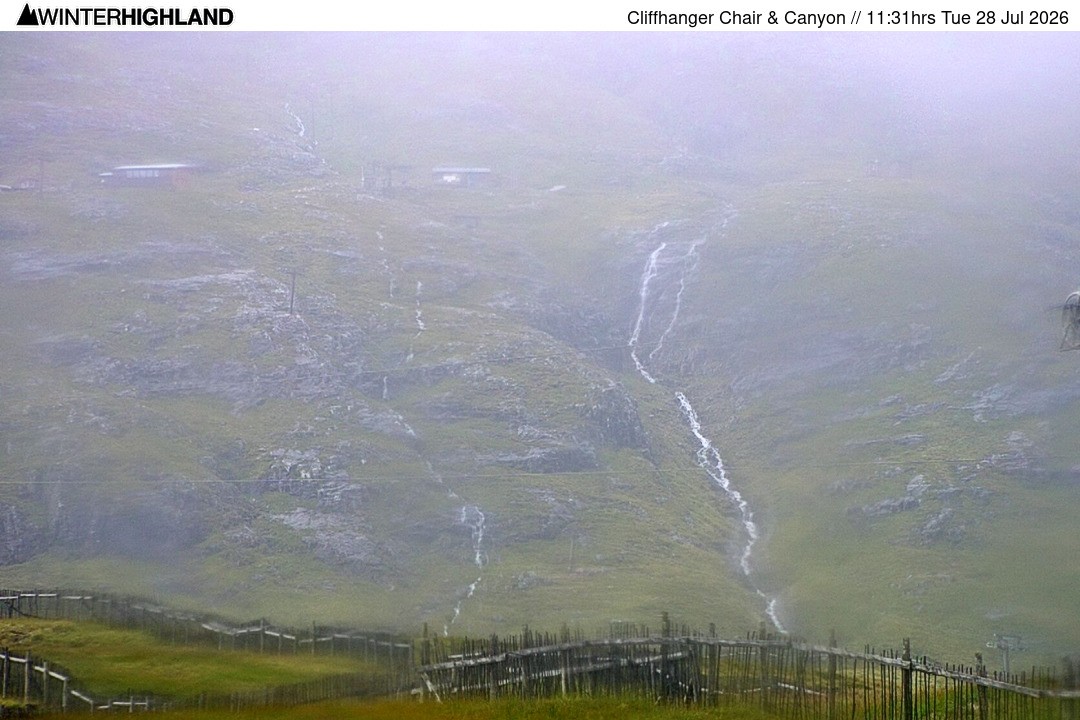 Archiv Foto Webcam Glencoe Mountain - Cliffhanger Sessellift