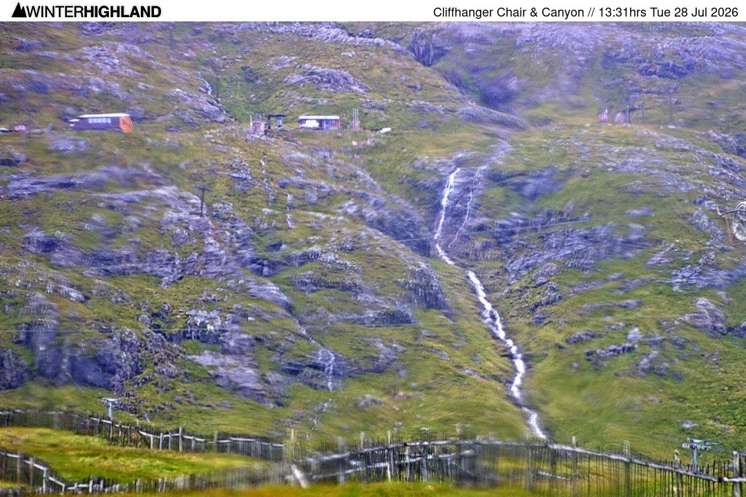 Archiv Foto Webcam Glencoe Mountain - Cliffhanger Sessellift