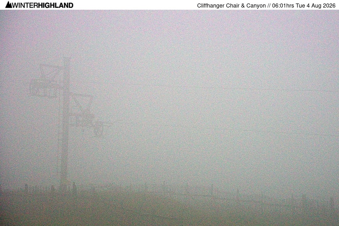 Archived image Webcam Glencoe Mountain - Cliffhanger Chairlift