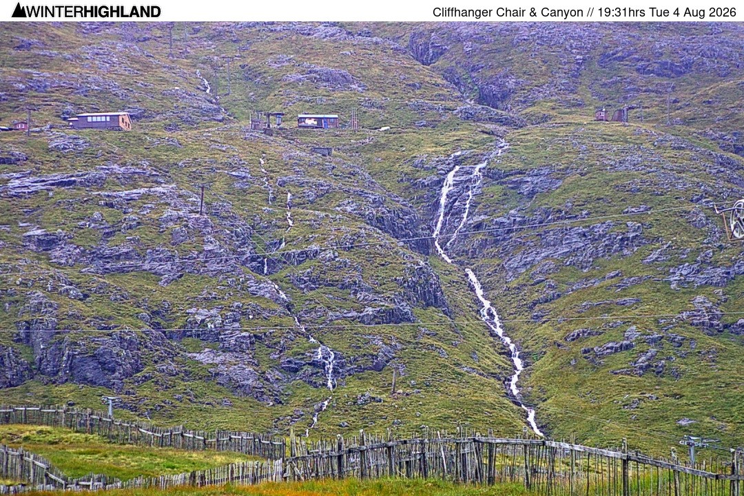 Archiv Foto Webcam Glencoe Mountain - Cliffhanger Sessellift