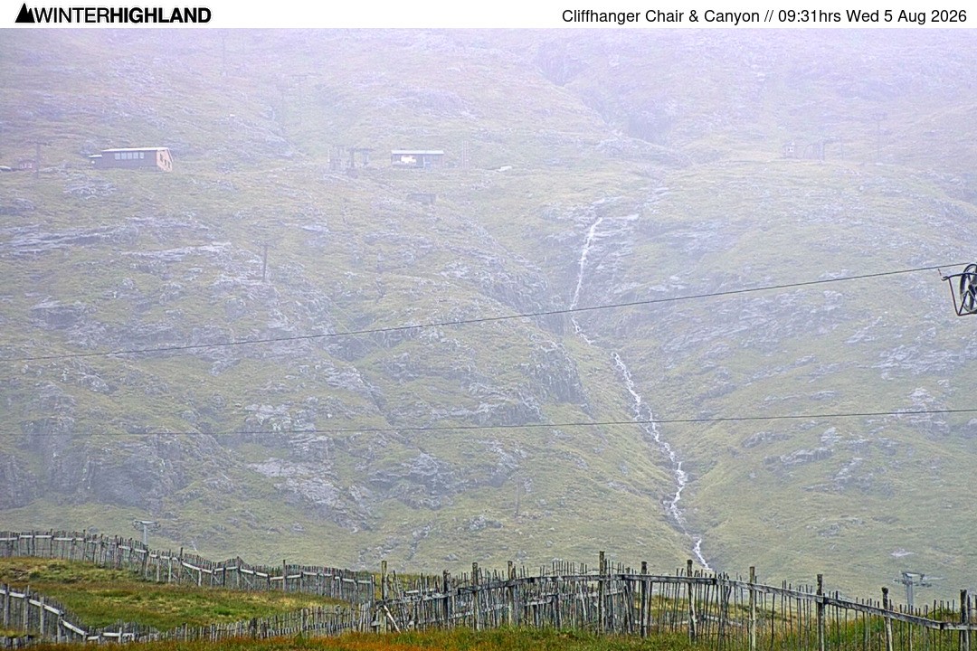 Archived image Webcam Glencoe Mountain - Cliffhanger Chairlift
