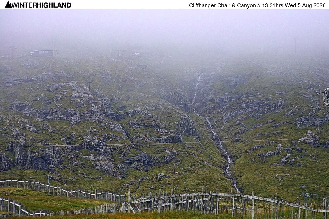 Archived image Webcam Glencoe Mountain - Cliffhanger Chairlift