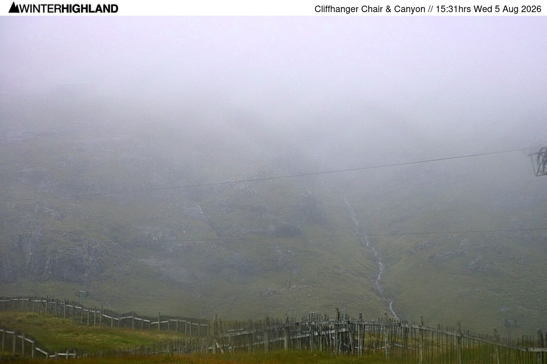 Archived image Webcam Glencoe Mountain - Cliffhanger Chairlift