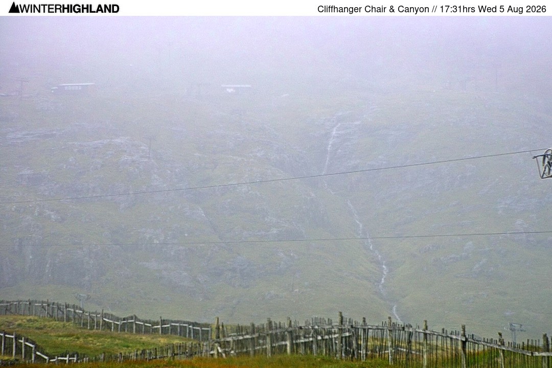 Archived image Webcam Glencoe Mountain - Cliffhanger Chairlift