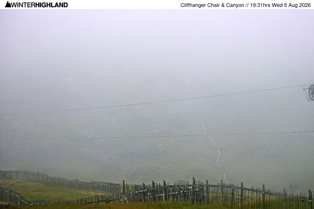 Archived image Webcam Glencoe Mountain - Cliffhanger Chairlift