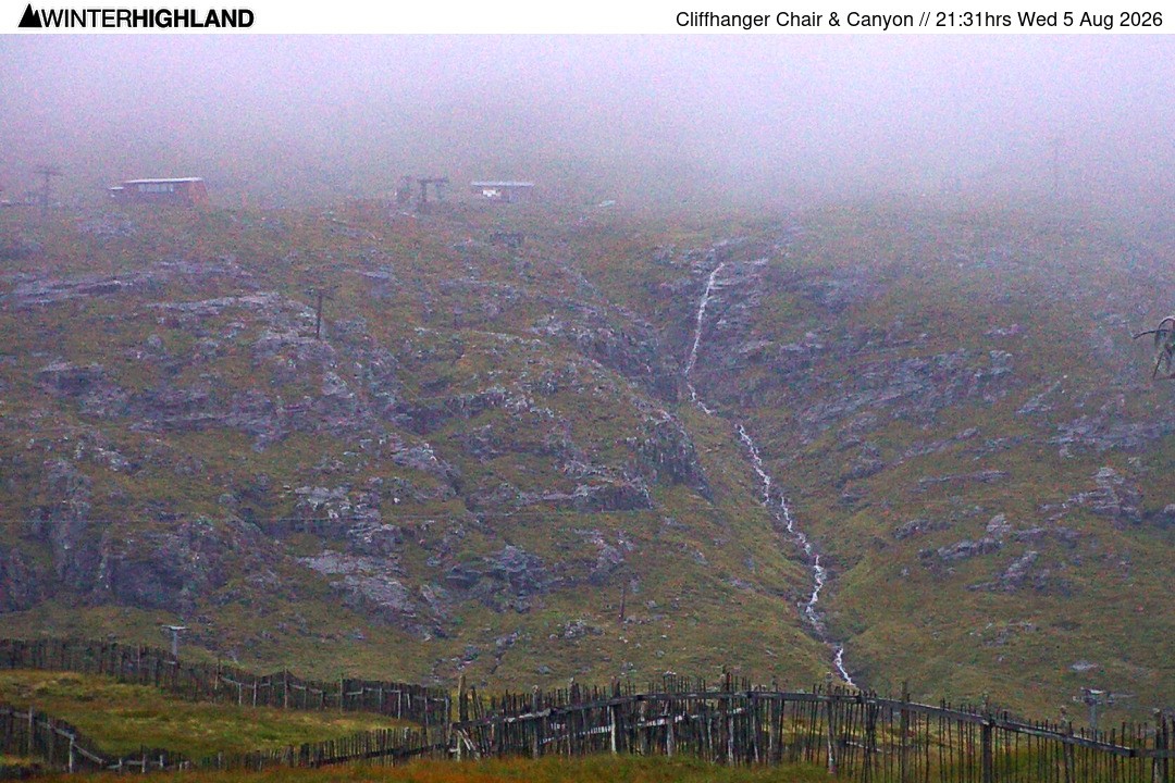 Archived image Webcam Glencoe Mountain - Cliffhanger Chairlift