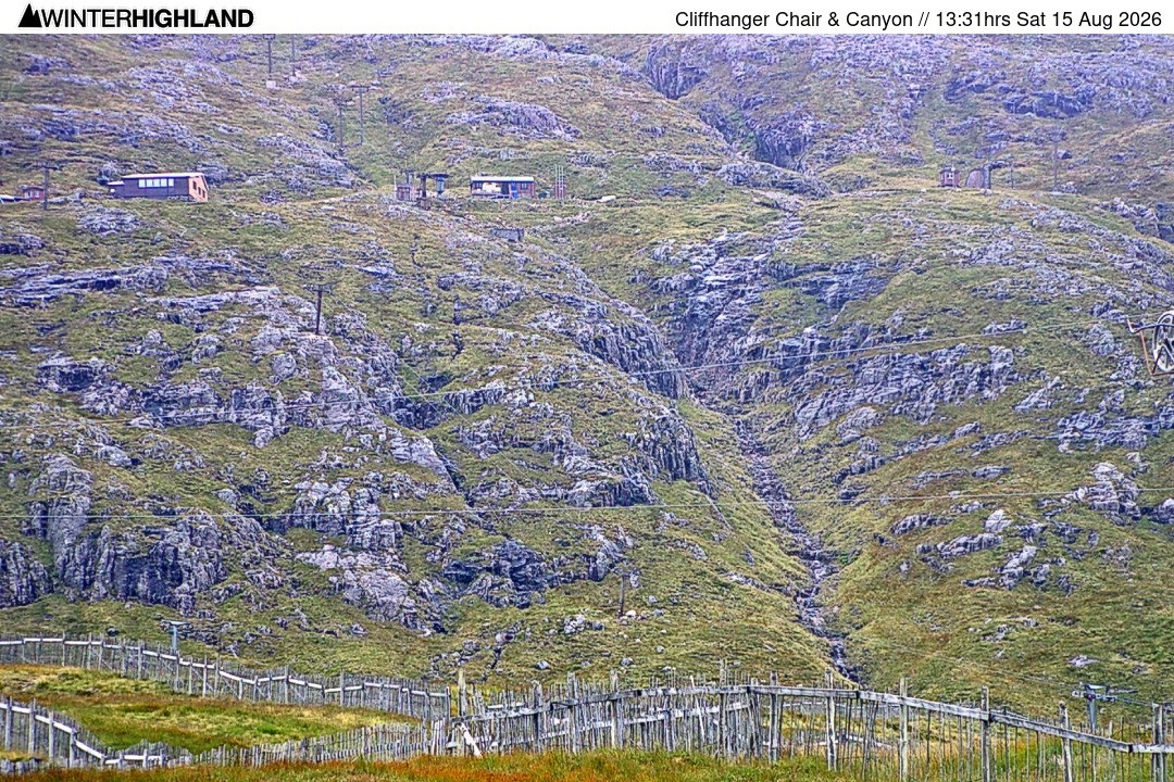 Archived image Webcam Glencoe Mountain - Cliffhanger Chairlift