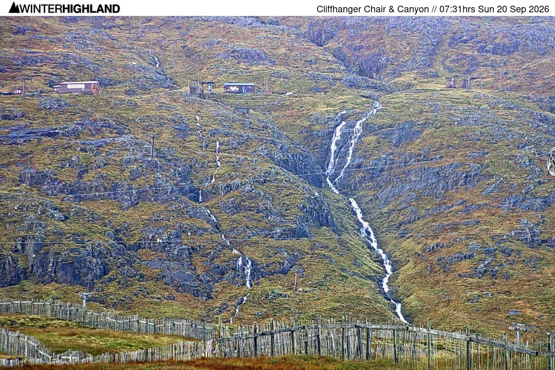 Archived image Webcam Glencoe Mountain - Cliffhanger Chairlift