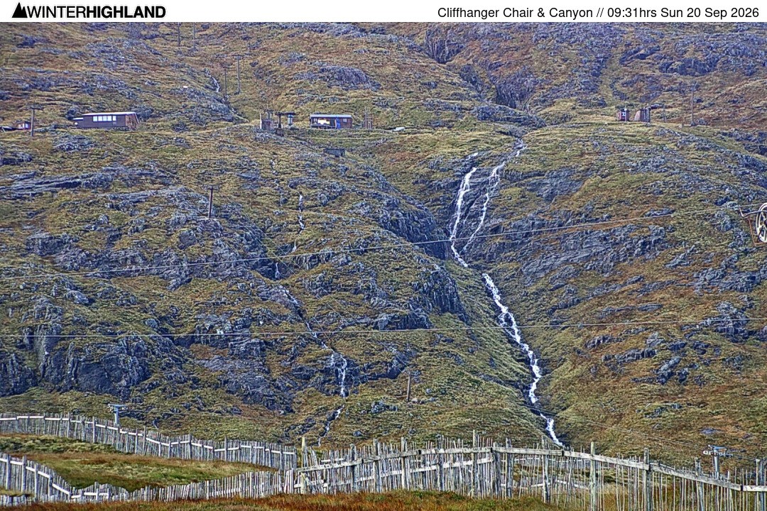 Archived image Webcam Glencoe Mountain - Cliffhanger Chairlift