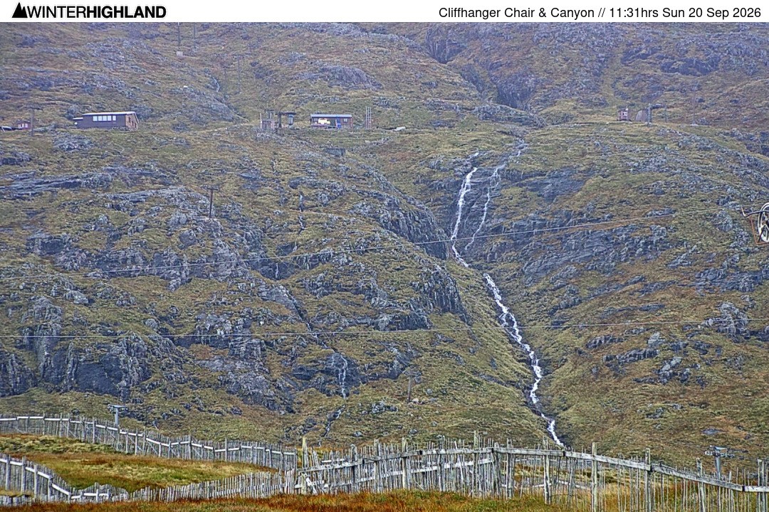 Archived image Webcam Glencoe Mountain - Cliffhanger Chairlift