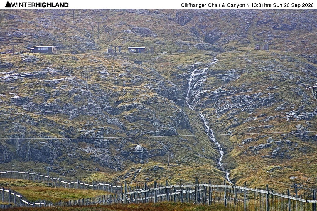 Archived image Webcam Glencoe Mountain - Cliffhanger Chairlift