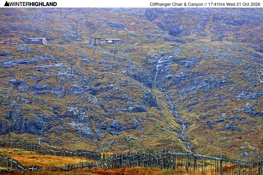 Archived image Webcam Glencoe Mountain - Cliffhanger Chairlift