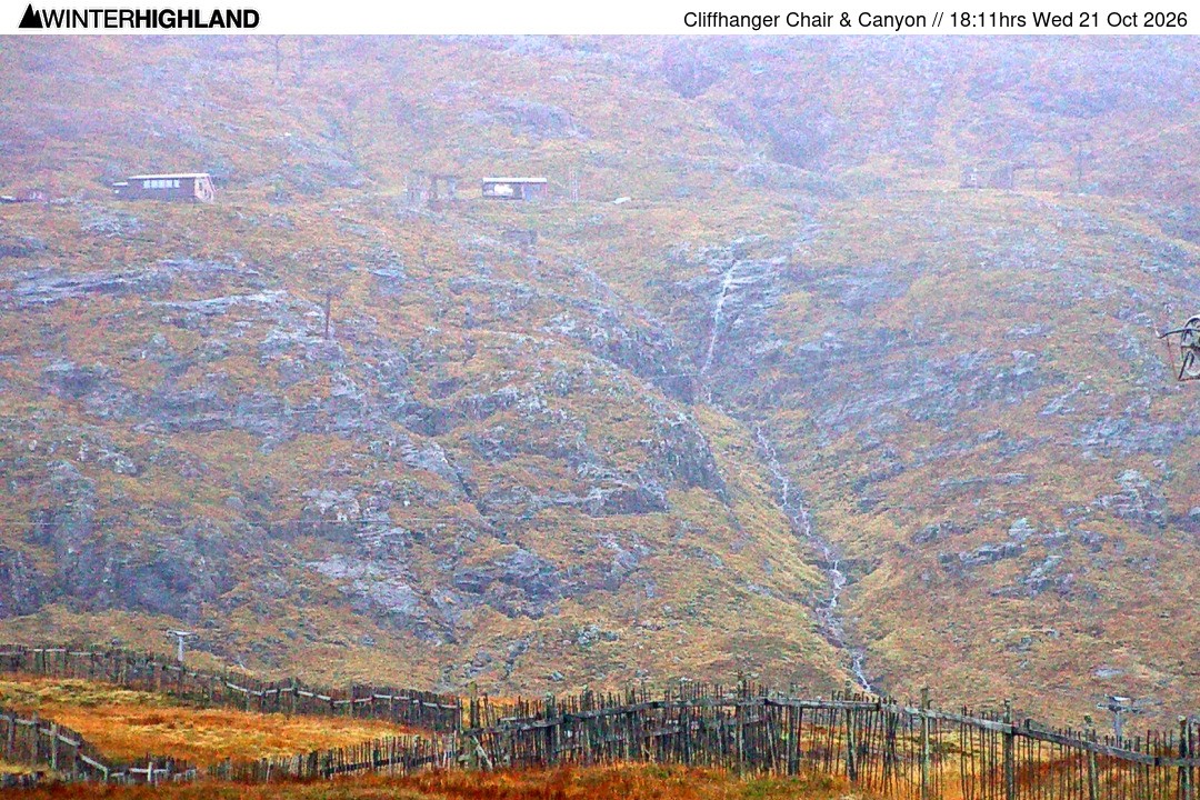Archived image Webcam Glencoe Mountain - Cliffhanger Chairlift