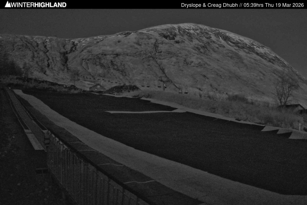 Archiv Foto Webcam Glencoe Mountain - Trocken-Skipiste