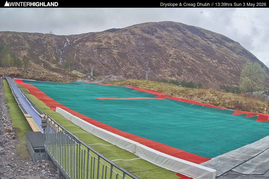 Archiv Foto Webcam Glencoe Mountain - Trocken-Skipiste