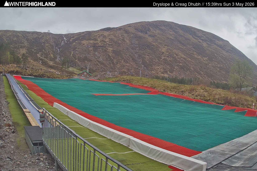 Archiv Foto Webcam Glencoe Mountain - Trocken-Skipiste