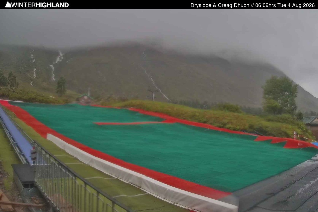 Archiv Foto Webcam Glencoe Mountain - Trocken-Skipiste