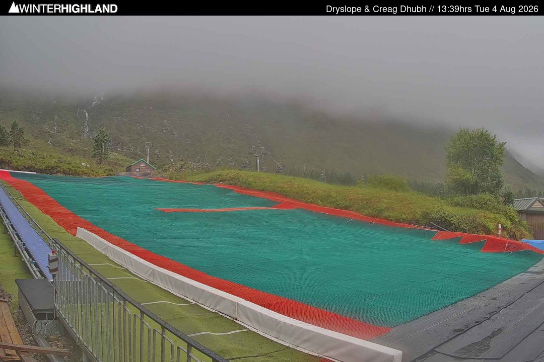 Archiv Foto Webcam Glencoe Mountain - Trocken-Skipiste