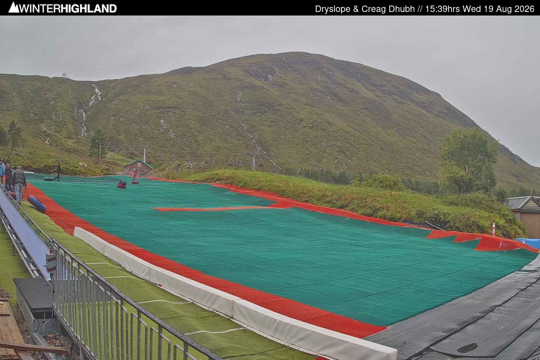 Archiv Foto Webcam Glencoe Mountain - Trocken-Skipiste