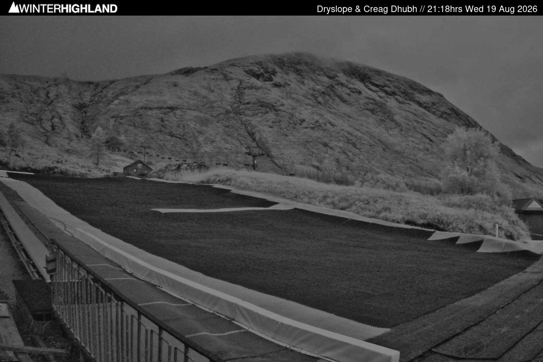 Archiv Foto Webcam Glencoe Mountain - Trocken-Skipiste