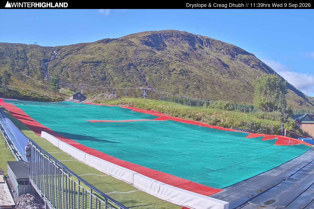Archiv Foto Webcam Glencoe Mountain - Trocken-Skipiste