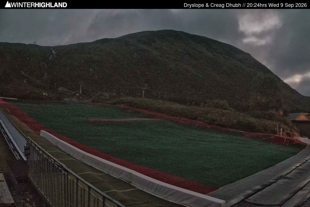 Archiv Foto Webcam Glencoe Mountain - Trocken-Skipiste