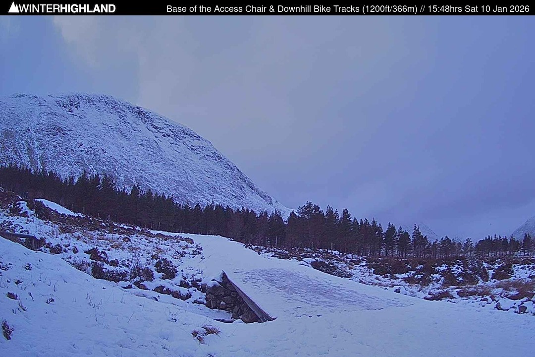 Archiv Foto Webcam Glencoe Mountain - Talstation - Cafe