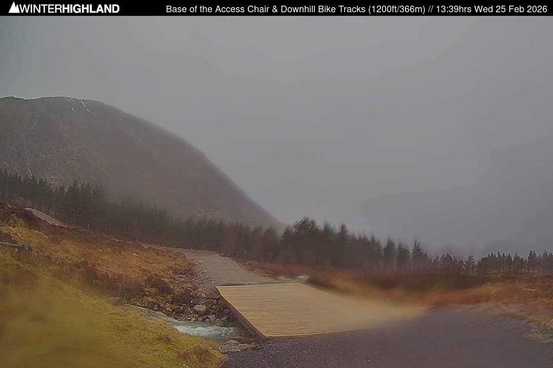 Archiv Foto Webcam Glencoe Mountain - Talstation - Cafe