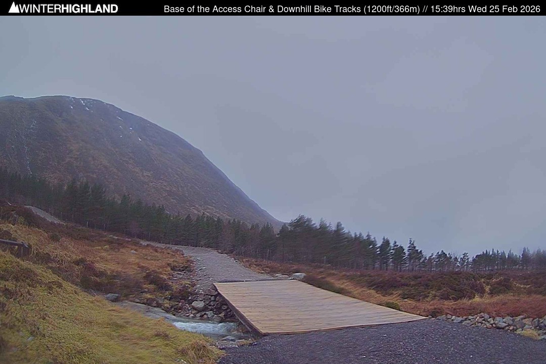 Archiv Foto Webcam Glencoe Mountain - Talstation - Cafe