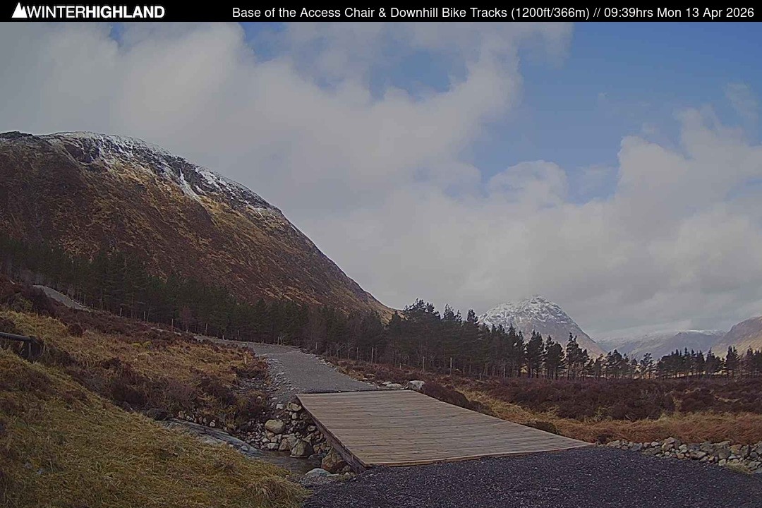 Archiv Foto Webcam Glencoe Mountain - Talstation - Cafe