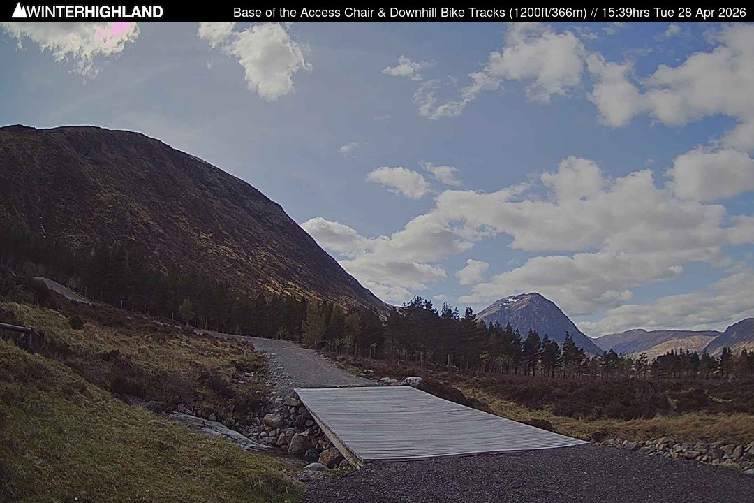 Archiv Foto Webcam Glencoe Mountain - Talstation - Cafe