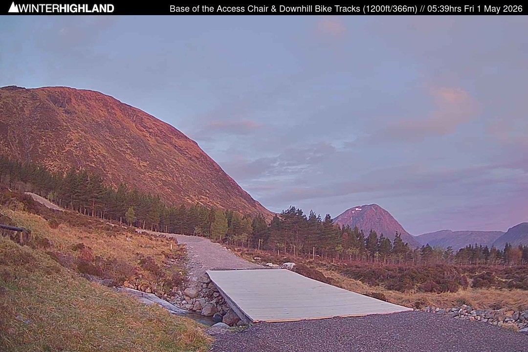 Archived image Webcam Glencoe Mountain - Base Cafe