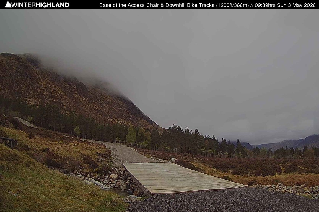 Archiv Foto Webcam Glencoe Mountain - Talstation - Cafe