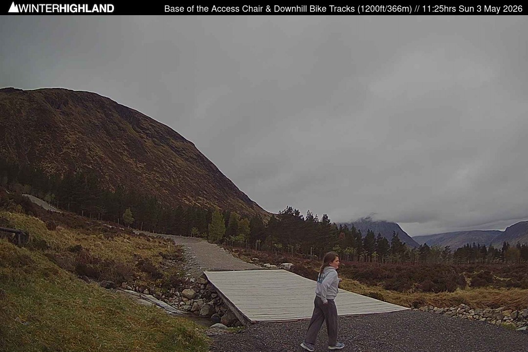 Archiv Foto Webcam Glencoe Mountain - Talstation - Cafe